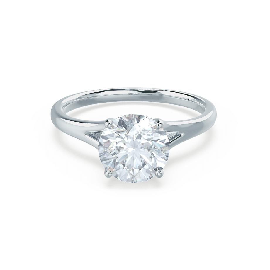 0.8 CT Round Solitaire Lab Grown Diamond Engagement Ring