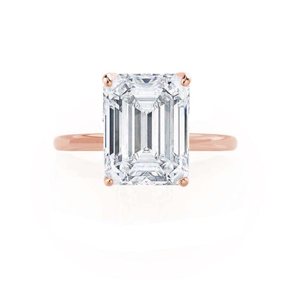 1.01 CT Emerald Solitaire Lab Grown Diamond Engagement Ring