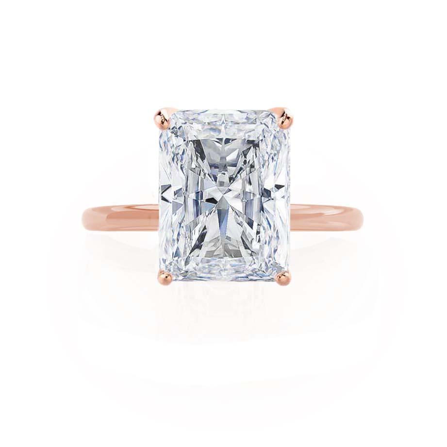 1.2 CT Radiant Solitaire Lab Grown Diamond Engagement Ring