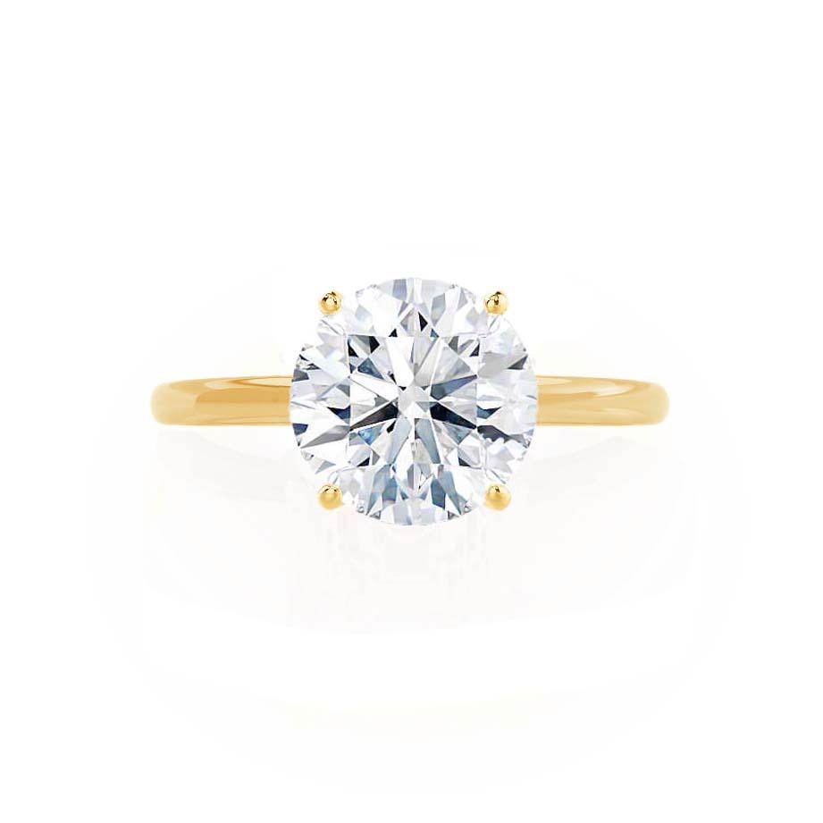1.2 CT Round Solitaire Lab Grown Diamond Engagement Ring