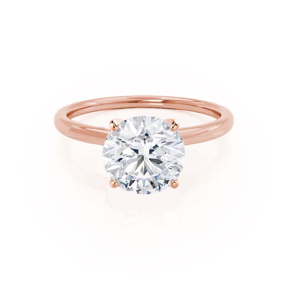 1.2 CT Round Solitaire Lab Grown Diamond Engagement Ring