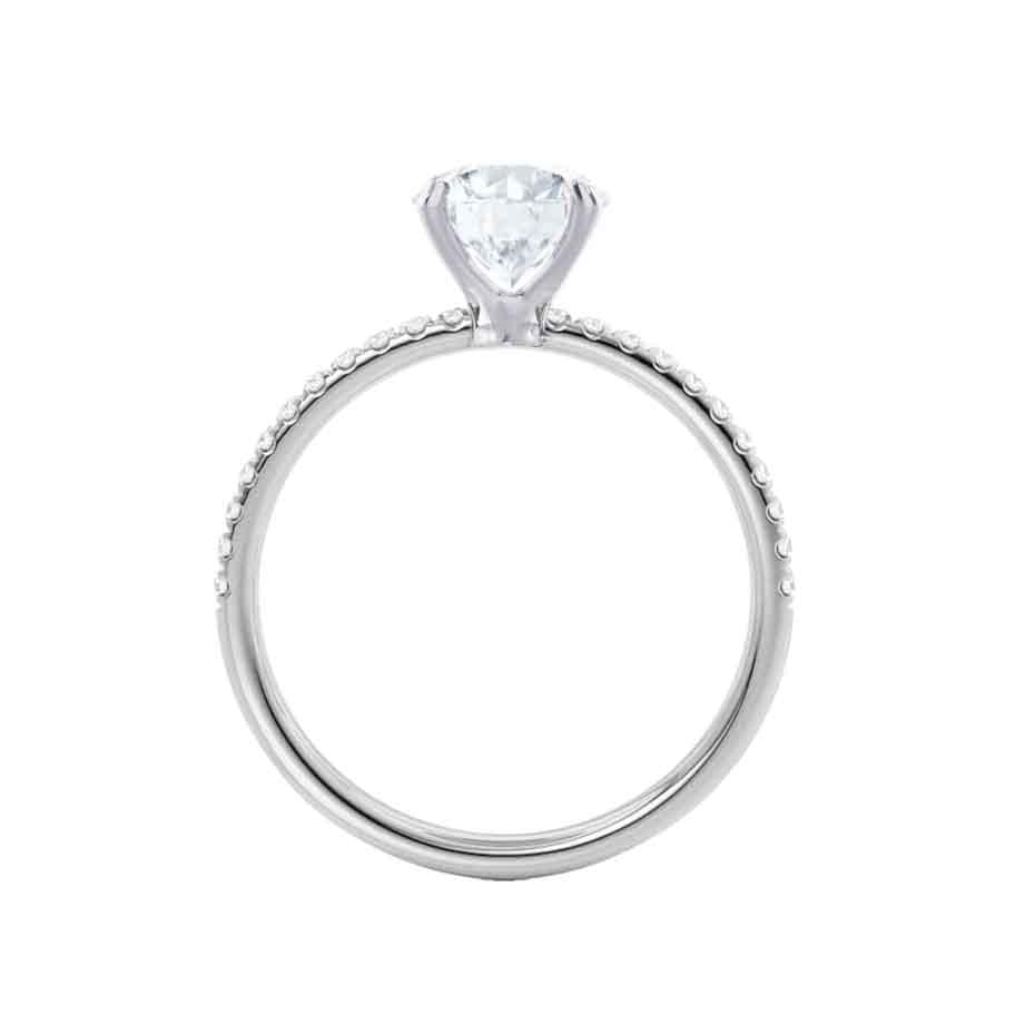 1.2 CT Radiant Pave Lab Grown Diamond Engagement Ring