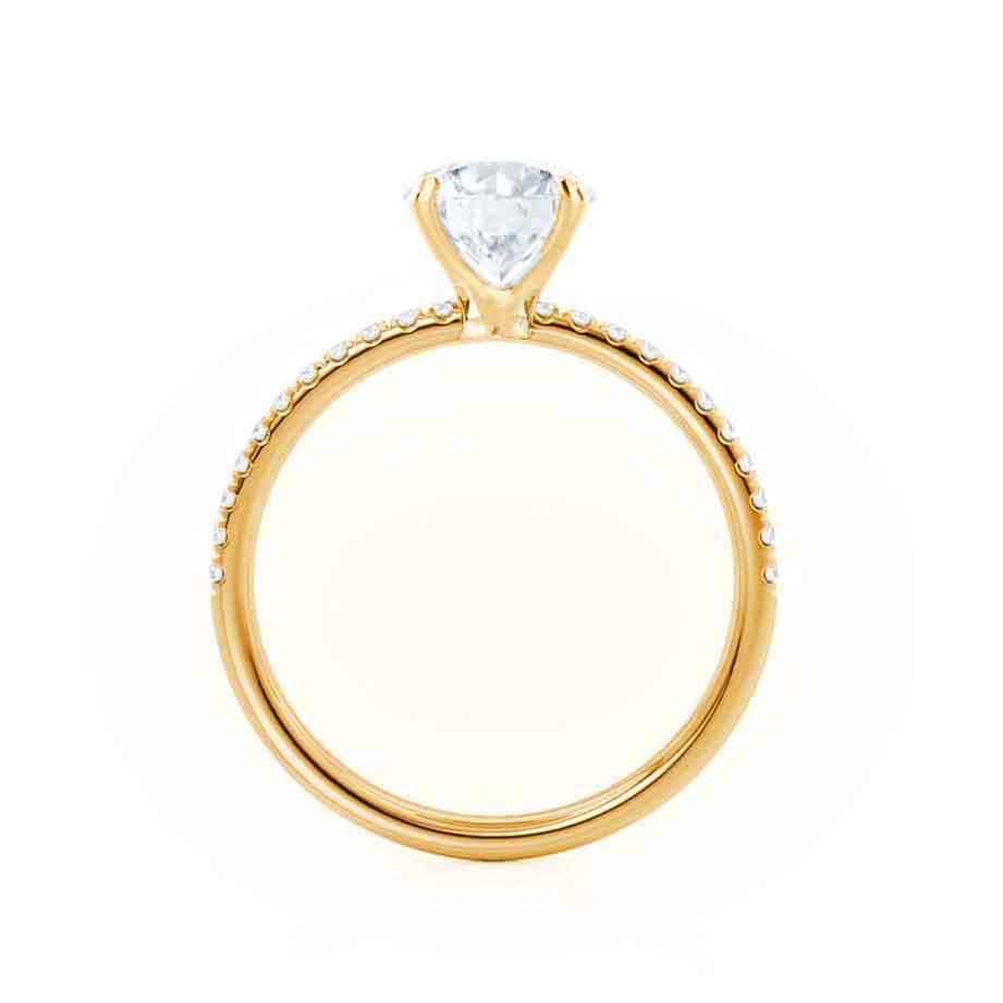 1.2 CT Radiant Pave Lab Grown Diamond Engagement Ring
